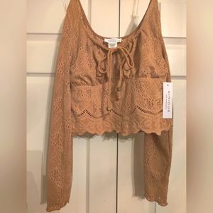 Boho Lacey Crop Style Top